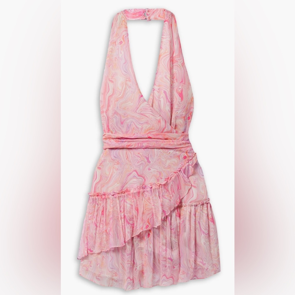LoveShackFancy - Aleena Halter Minidress in XS